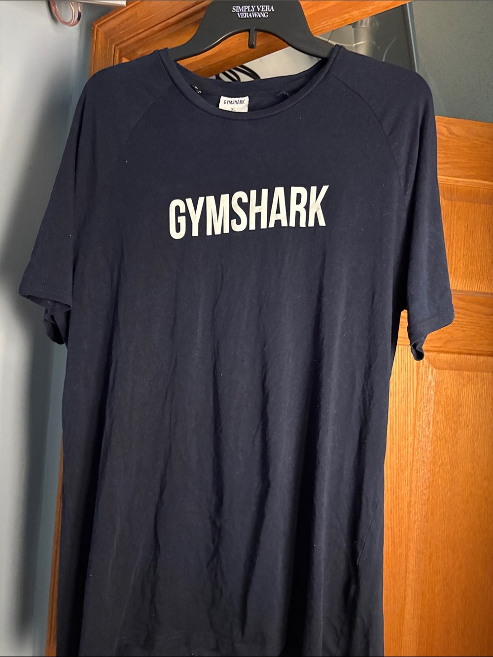 Gymshark Navy T-Shirt with White Logo